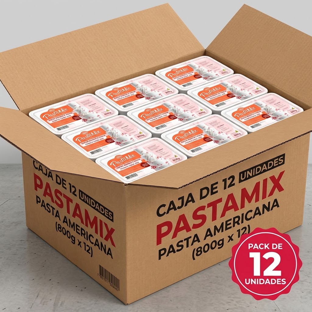 FONDANT PASTA MIX BLANCO 800G (CAJA 12 UN)