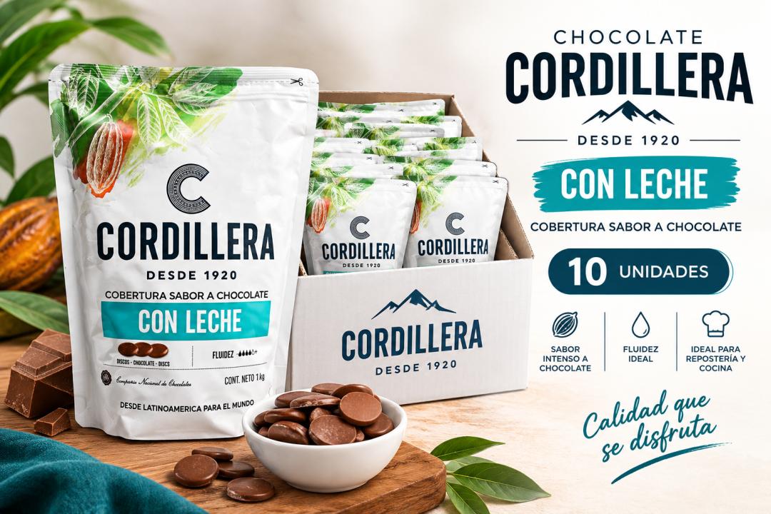 COBERTURA DE LECHE CORDILLERA (CAJA 10 UN)