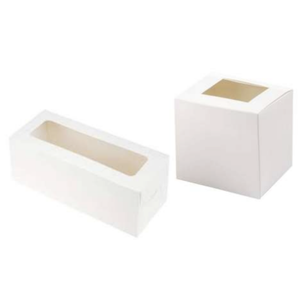 Caja blanca con ventana mini