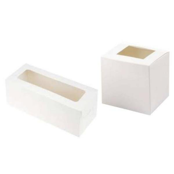 Caja blanca con ventana mini