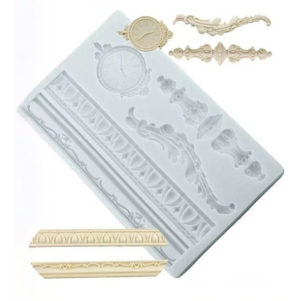 MOLDE DE SILICONA RELOJ DECORATIVO