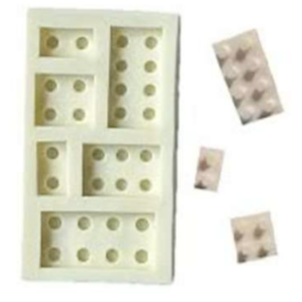 MOLDE DE SILICONA LEGO