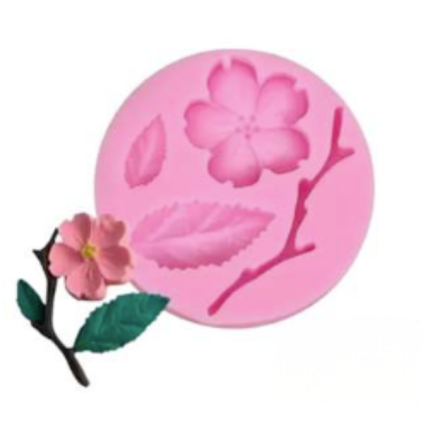 MOLDE DE SILICONA FLOR DE CEREZO