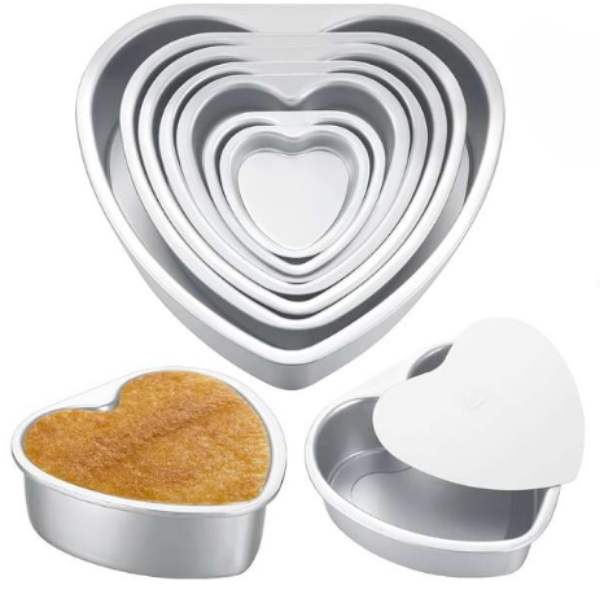 MOLDE HOREABLE EN FORMA DE CORAZON CON BASE DESMONTABLE 3"