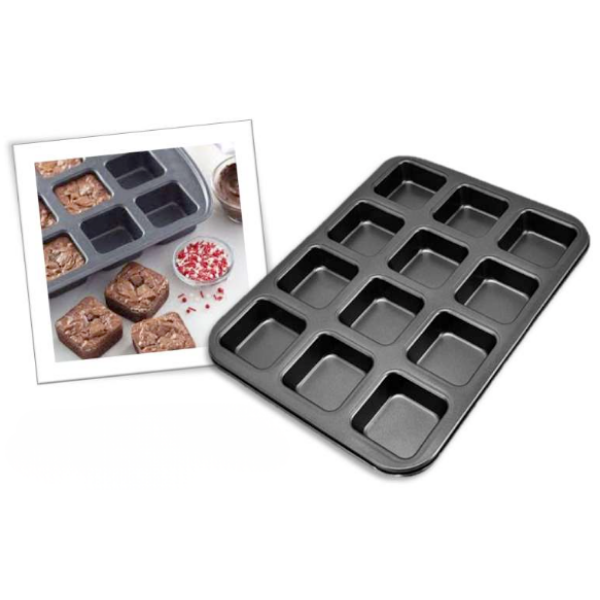 MOLDE BROWNIES 12 PORCIONES