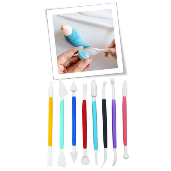 ESTECAS PLASTICAS 8 PIEZAS